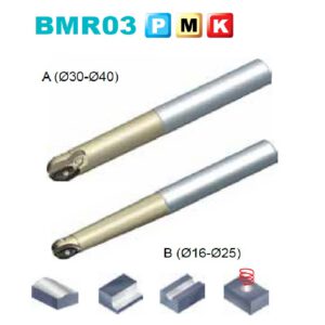 Dao phay cầu gắn mảnh BMR03